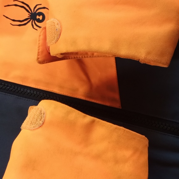 Kids SPYDER Neon Orange Winter Jacket Challenger Boys 2021 - Picture 7 of 11